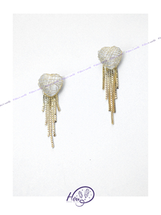 厚耳垂的世界S925银针小众设计感猫眼爱心流苏精致耳钉耳环耳饰