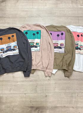 不买很奇怪nacostyle出口日本原D休闲城市印花宽松毛圈料情侣卫衣