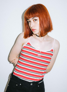 推荐nacostyle出口日本外贸原Dmade me联名款纯棉修身款内衣吊带