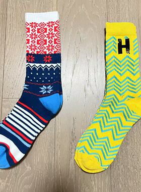 nacostyle外贸原单男士纯棉毛巾底中筒秋冬运动防震滑板袜子