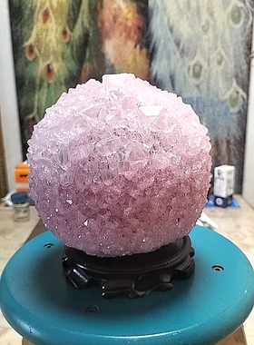 家居装饰品明矾结晶体摆件矿物晶体奇石观赏石工艺品客厅摆设