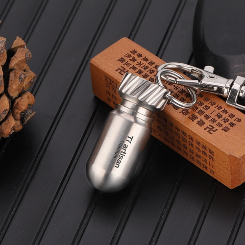 Титановый ремесленник на открытом воздухе Pure Titanium Водонепроницаемый склад порта EDC Склад оборудования склад дикий туристический герметичный склад