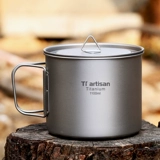 Титановый ремесленник для кемпироварки чистая титановая плита 1.1 л. Пикник багаж один мгновенный горшок с лапшой горшка для кипения
