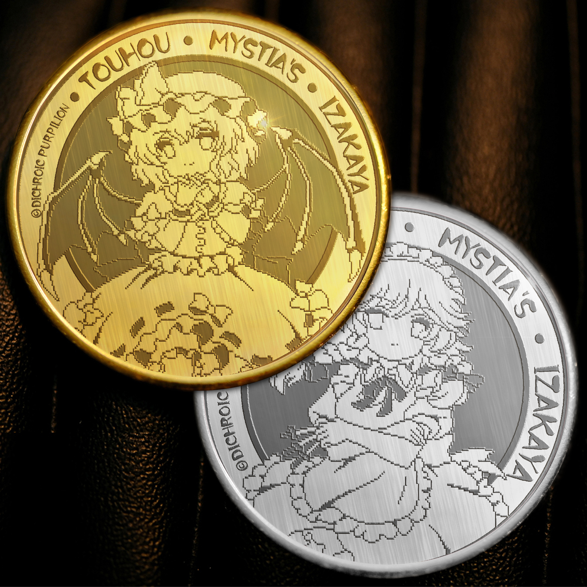 现货 东方夜雀食堂纪念币第三弹 蕾米莉亚x十六夜咲夜