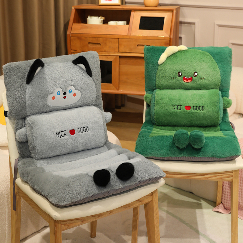 冬季护腰靠背一体椅垫久坐