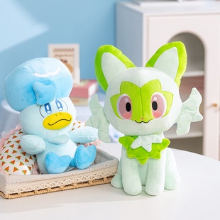 爆款精灵宝可梦毛绒玩具新叶猫公仔玩偶送男女朋友抱枕礼物布娃娃
