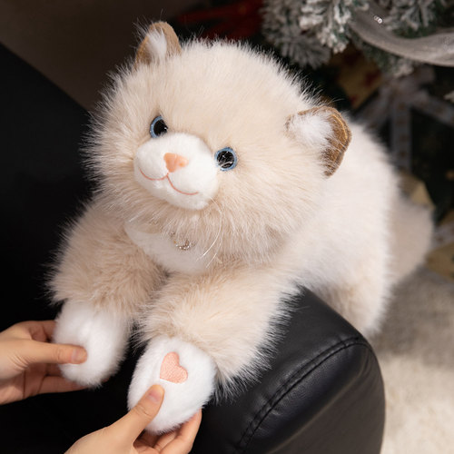 仿真布偶猫会叫毛绒公仔抱枕