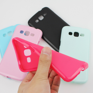 galaxy 三星G7106防掉漆硅胶套磨砂壳G7109 grand彩色全包边手机防摔软壳 G7108V 适用包边框sm