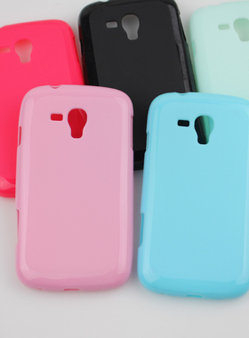 适用18268包边框三星GT-I8268磨砂软壳18262d手机i8262d硅胶套粉彩色全包边手机防摔软壳