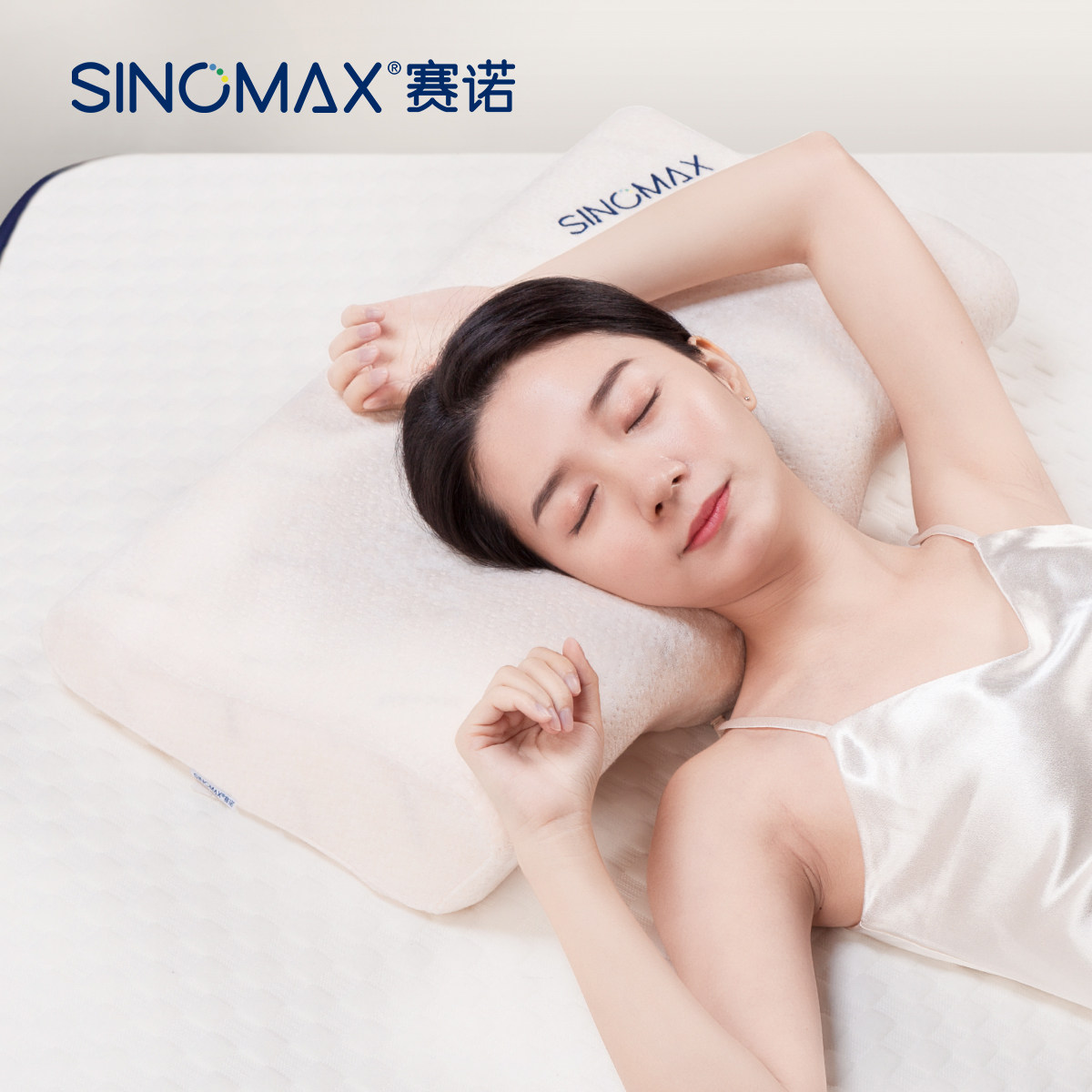 SINOMAX赛诺慢回弹记忆枕头枕芯护颈椎保健枕记忆棉枕头3D撑颈枕