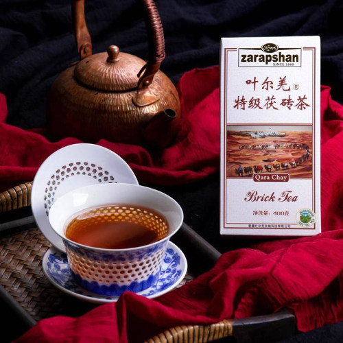 叶尔羌茯砖茶 新疆民族传统茶饮 控油解腻 老味道茶饮400g/盒