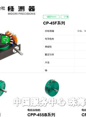 日本MIDORI绿测器倾角电位器PMP-10HTZL 　ESC3000Z CE58M 36M