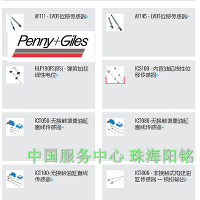 位移传感器Penny+Giles新款
