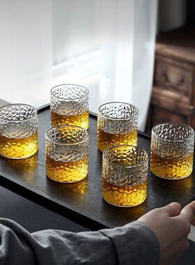 日式家用小茶杯玻璃杯品茗杯闻香杯茶具耐高温商用小酒杯二两杯子