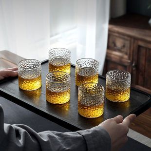 日式 家用小茶杯玻璃杯品茗杯闻香杯茶具耐高温商用小酒杯二两杯子