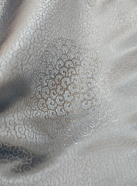 银灰色云纹织锦缎丝绸缎布料面料汉服唐装古装汉服唐装服装丝绸布