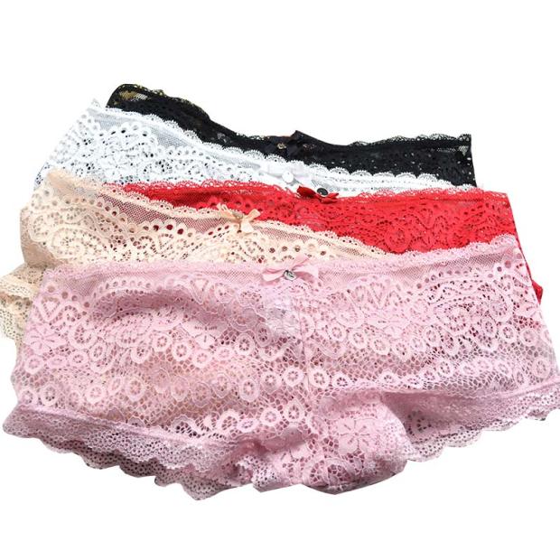 大码镂空性感平角裤新品