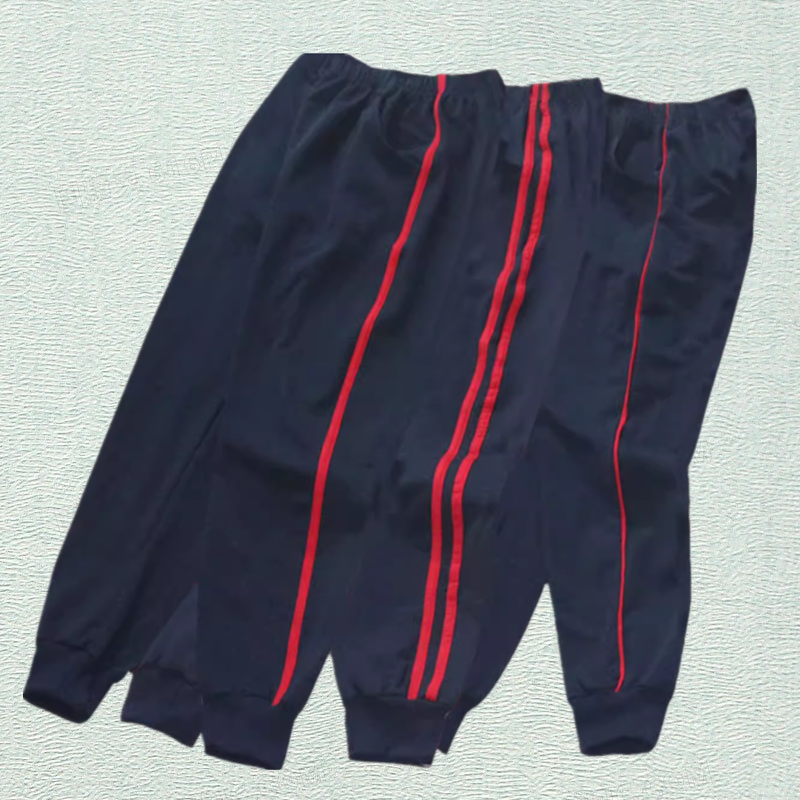 藏蓝色校服裤子中小学生红条杠