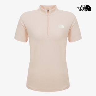 T恤NT7KS30 26夏韩国直邮TheNorthFace北面女户外运动半拉链短袖