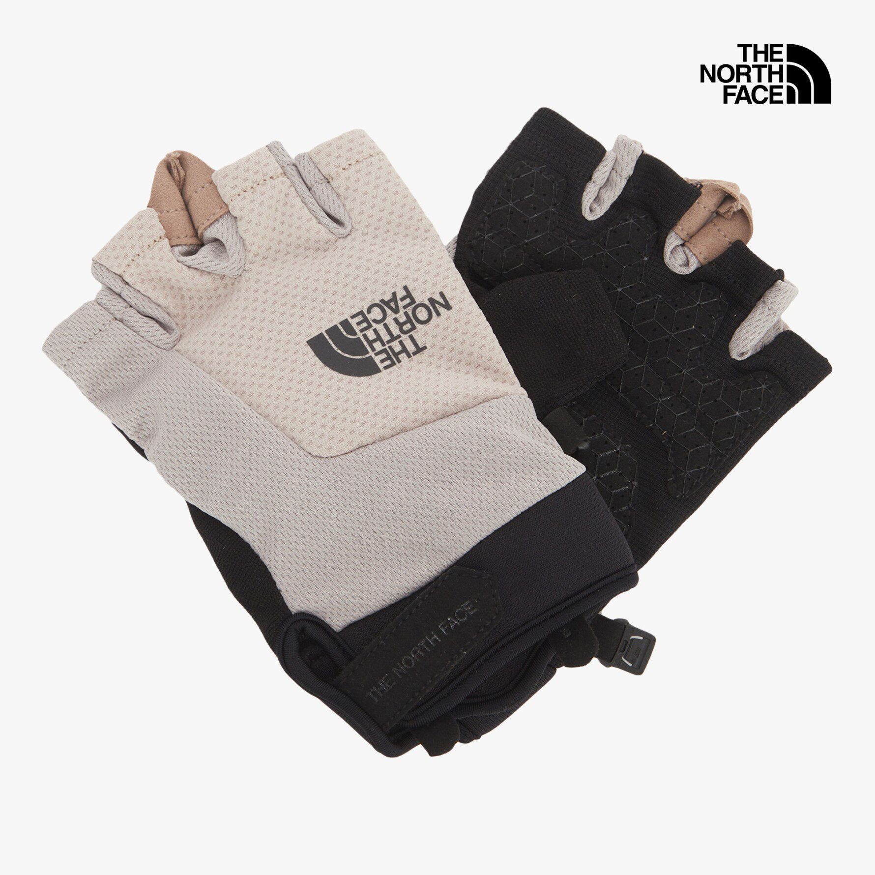 26新韩国直邮TheNorthFace北面男女户外凉感透气半指手套NJ3FS01
