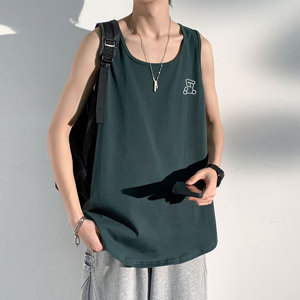 光影墙大码印花男士背心舒适休闲夏季潮 款号B3906-P20图片