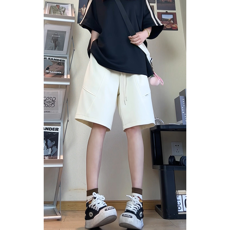 重磅华棉高品质美式高街拼接短裤休闲运动五分裤DK8599-特价P29，男装牛仔裤，电商A007