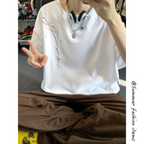 风新中式梅花240克双纱精梳棉半袖短袖T恤T3516-P25【特价】，男装T恤，电商A007