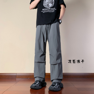 休闲裤男带褶运动裤宽松情侣直筒裤长裤K8474-P25【特价】Z图片