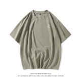 白底平铺夏季潮流大码印花纯短T重磅230g短袖T恤T3405-P25，男装T恤，电商A007