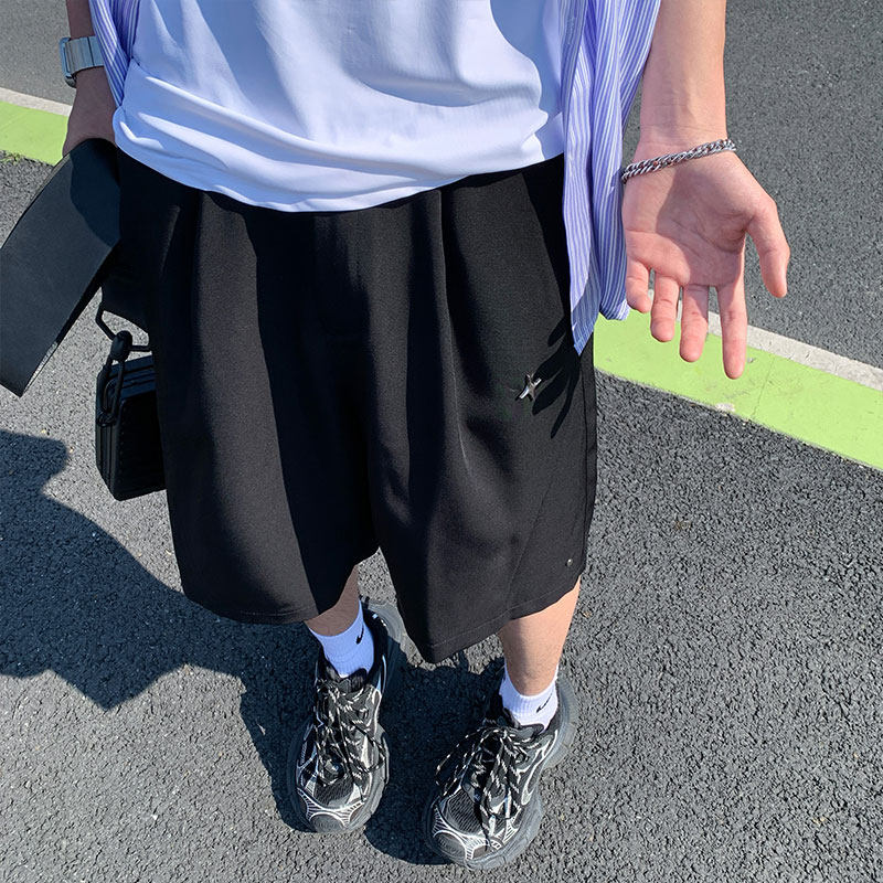西裤短裤男韩版潮垂感帅气百搭夏季ins五分裤DK8595-P31【特价】,男装西裤,电商A007