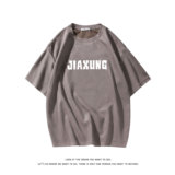 夏季大码休闲潮流美式麂皮绒字母印花短袖T恤T3413-P23【特价】，男装T恤，电商A007