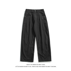 巴家弯刀休闲美式高街阔腿裤机能冲锋裤长裤K8539-P31【特价】图片