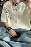 风新中式竹子240克双纱精梳棉半袖短袖T恤T3515-P25【特价】，男装T恤，电商A007