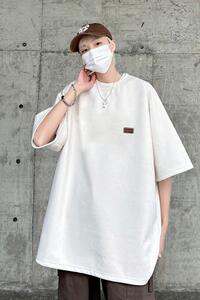 夏季大码休闲潮流美式麂皮绒字母印花短袖T恤T3461-P22【特价】图片