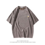 夏季大码休闲潮流美式麂皮绒字母印花短袖T恤T3460-P22【特价】，男装T恤，电商A007