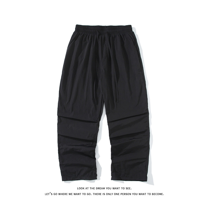 休闲裤男带褶运动裤宽松情侣直筒裤长裤K8474-P25【特价】,男装休闲裤,电商A007