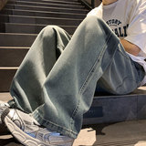 牛仔裤男直筒宽松大码抽绳美式裤子长裤K8471-P38【特价】，男装牛仔裤，电商A007