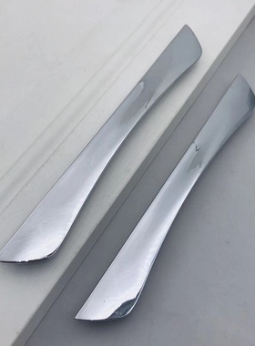 好心情锌合金现代简约柜门抽屉拉手开槽暗装扣手亮铬把手607现货
