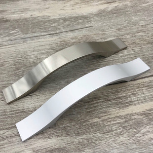 人气铝合金现代简约柜门抽屉拉手家具五金拱桥橱柜衣柜把手831