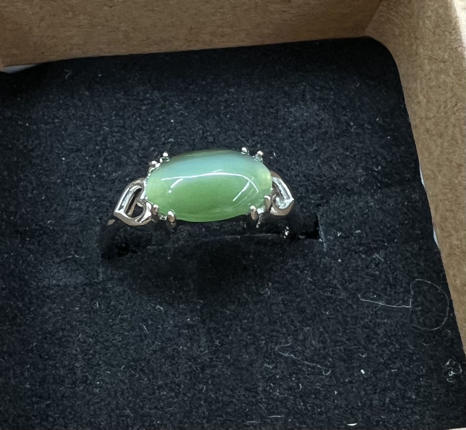 碧玉猫眼戒指925银镶嵌,珠宝/钻石/翡翠,戒指/指环,淘宝优惠券,粉丝福利购,淘宝优惠卷