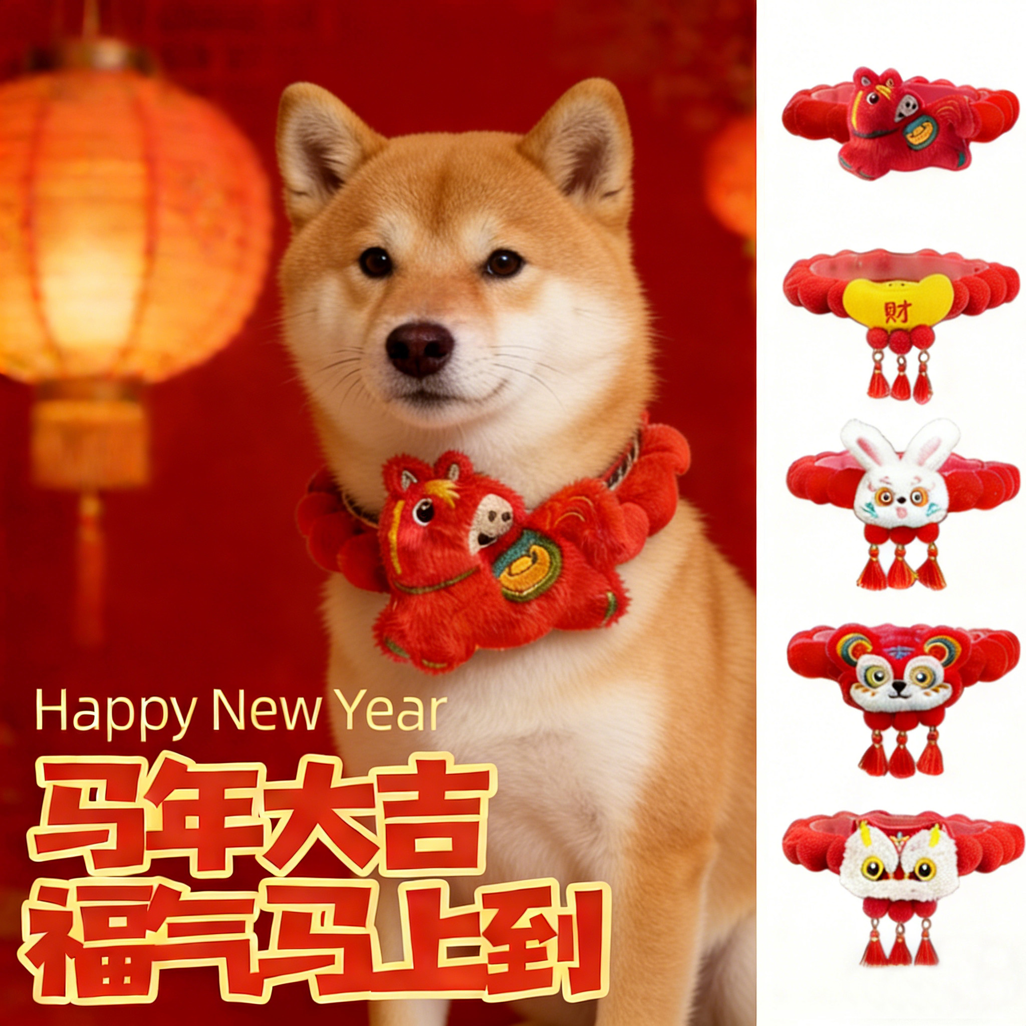 柴犬专用狗狗新年围脖围巾小型犬装饰宠物喜庆马年围兜项圈配饰春,宠物/宠物食品及用品,围巾/口水巾,淘宝优惠券,粉丝福利购,淘宝优惠卷