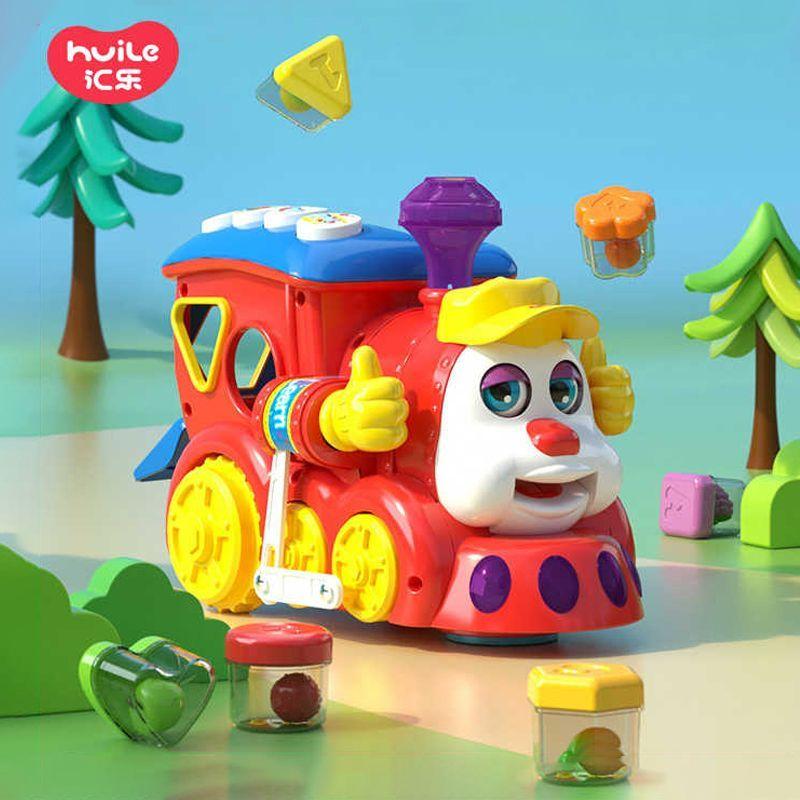 汇乐智能问答电动万向卡通小火车