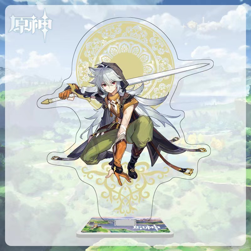 原神雷泽周边立绘立牌摆件吧唧