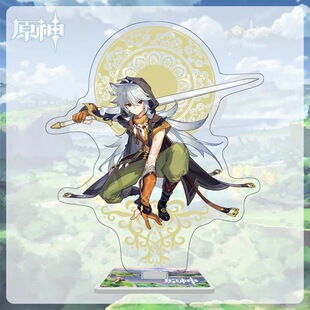 原神周边雷泽同人胸章吧唧镭射徽章立绘立牌摆件流沙票根卡套挂画