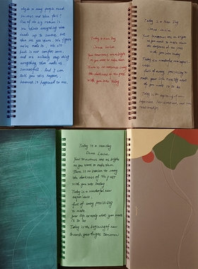 Mostry原创彩色线圈本HALFA4大本子记事本手账本文创本彩色内页本