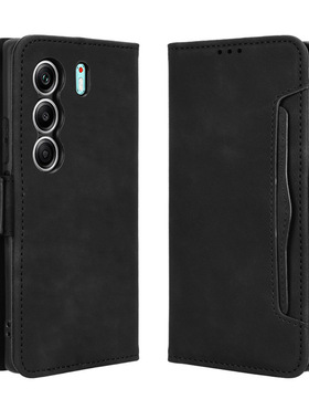 适用Tecno Camon 40 Premier手机皮套Camon40Pro多卡槽翻盖手机壳