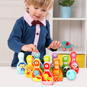 木玩世家&费雪保龄球玩具儿童套装大号室内球类运动户外宝宝益智3