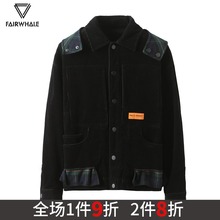休闲可拆卸帽印花棉外套 新款 商场同款 马克华菲夹克男2018秋季