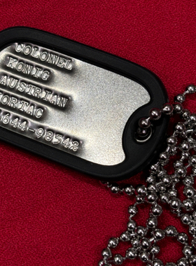 凹版KONIG身份牌Ghost狗牌COD周边游戏手办使命召唤项链冲压定制