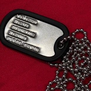 凹版KONIG身份牌Ghost狗牌COD周边游戏手办使命召唤项链冲压定制